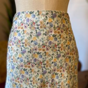 Vintage inspired midi length skirt size medium